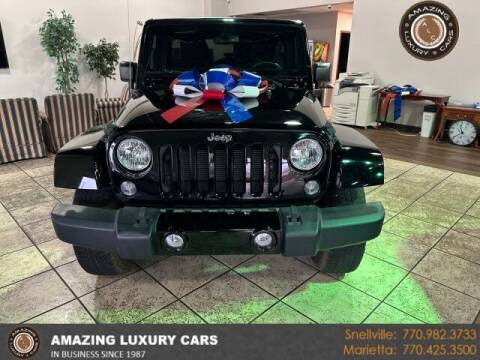 2016 Jeep Wrangler Unlimited for sale at Amazing Luxury Cars in Snellville GA