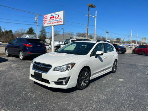 2016 Subaru Impreza for sale at M & J Auto Sales in Attleboro MA