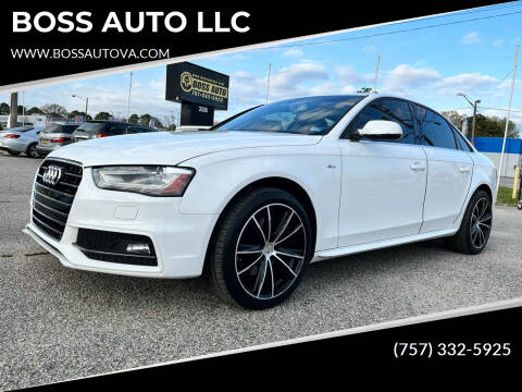 2014 Audi A4 for sale at BOSS AUTO LLC in Norfolk VA