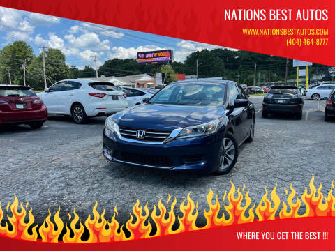 2014 Honda Accord for sale at Nations Best Autos in Decatur GA