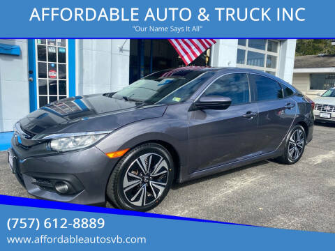 2017 Honda Civic for sale at AFFORDABLE AUTO & TRUCK INC in Virginia Beach VA