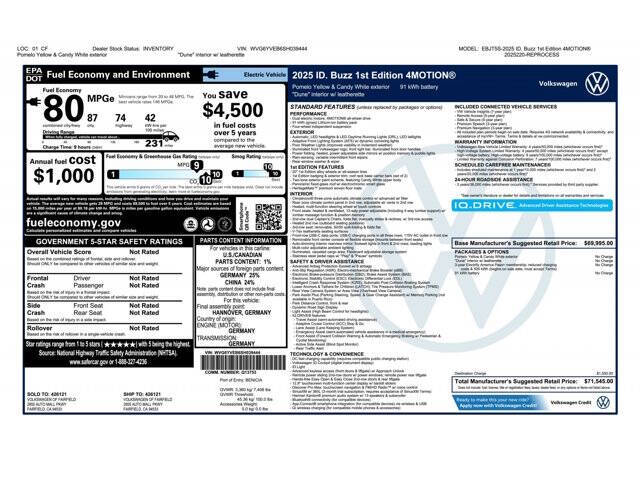 2025 Volkswagen ID. Buzz 1st Edition 4Motion