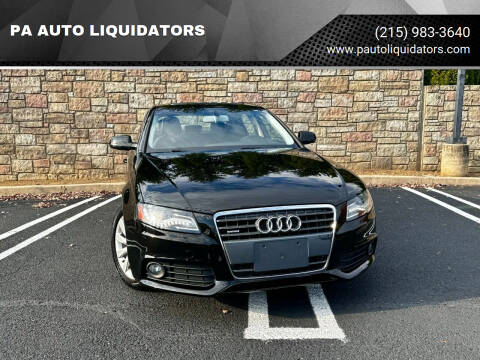 2012 Audi A4 for sale at PA AUTO LIQUIDATORS in Huntingdon Valley PA