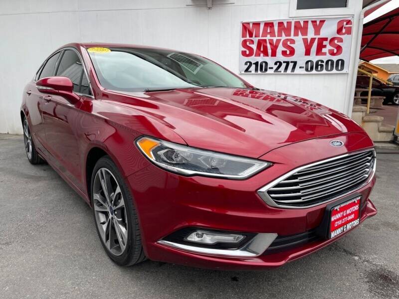 2017 Ford Fusion for sale at Manny G Motors in San Antonio TX