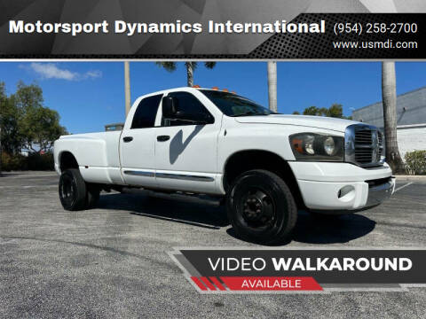 2006 Dodge Ram 3500 for sale at Motorsport Dynamics International in Pompano Beach FL