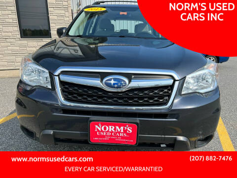 2015 Subaru Forester for sale at NORM'S USED CARS INC in Wiscasset ME