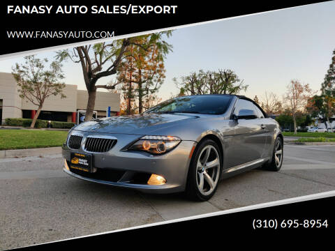 2010 BMW 6 Series for sale at FANASY AUTO SALES/EXPORT in Yorba Linda CA