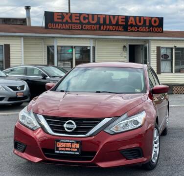 2016 Nissan Altima for sale at Executive Auto in Winchester VA