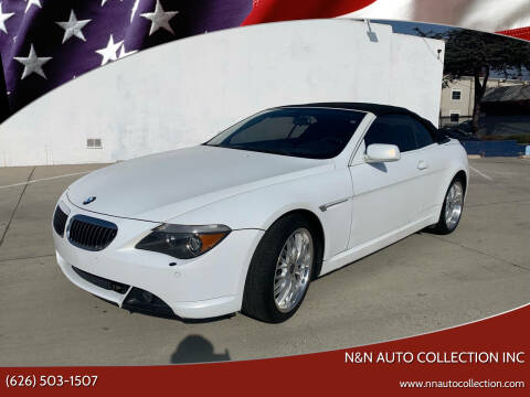 2006 BMW 6 Series for sale at n&n auto collection inc in Pasadena CA