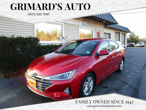 2020 Hyundai Elantra for sale at Grimard's Auto in Hooksett NH