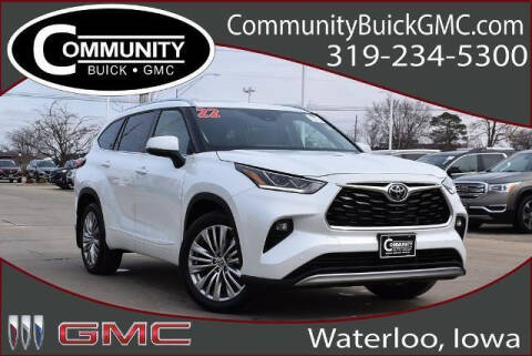 2022 Toyota Highlander for sale at Community Buick GMC in Waterloo IA
