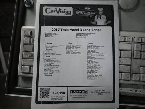 2017 Tesla Model 3 Long Range