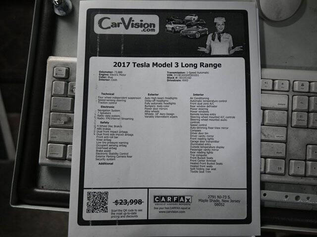 2017 Tesla Model 3 Long Range