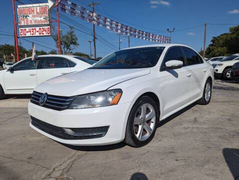 2013 Volkswagen Passat for sale at FINISH LINE AUTO GROUP in San Antonio TX