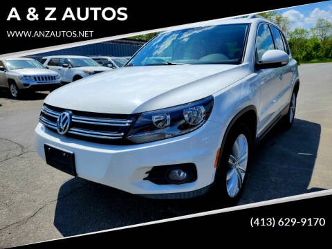 2013 Volkswagen Tiguan for sale at A & Z AUTOS in Westfield MA