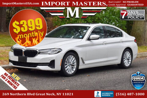 2021 BMW 5 Series for sale at Import Masters in Great Neck NY