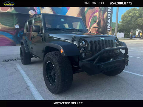 2015 Jeep Wrangler Unlimited for sale at The Autoblock in Fort Lauderdale FL