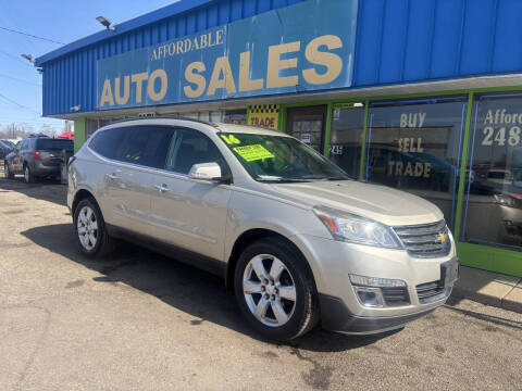 2016 Chevrolet Traverse for sale at Affordable Auto Sales of Michigan in Pontiac MI