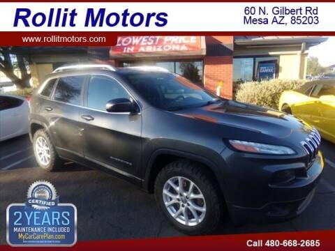 2017 Jeep Cherokee for sale at Rollit Motors in Mesa AZ