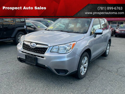 2016 Subaru Forester for sale at Prospect Auto Sales in Waltham MA