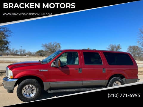 2004 Ford Excursion for sale at BRACKEN MOTORS in San Antonio TX