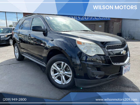 2013 Chevrolet Equinox for sale at WILSON MOTORS in Stockton CA