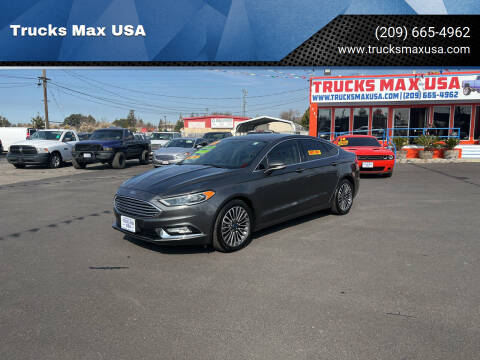 2017 Ford Fusion for sale at Trucks Max USA in Manteca CA