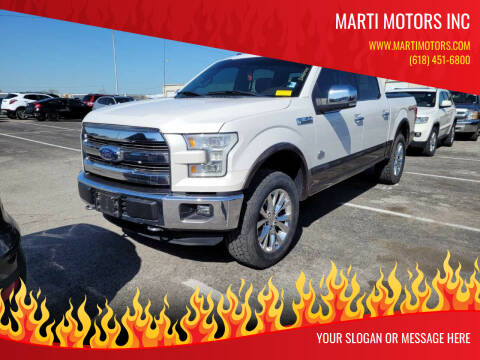 2015 Ford F-150 for sale at Marti Motors Inc in Madison IL