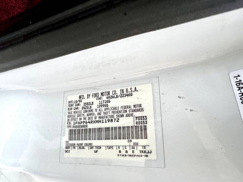 1991 Ford Thunderbird SC