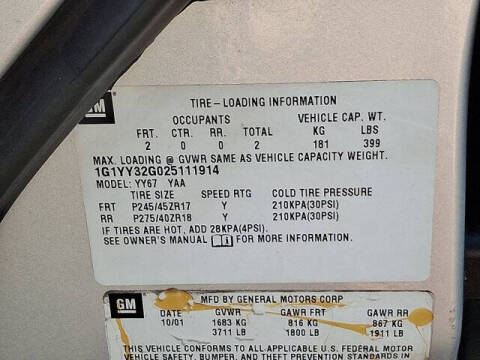 2002 Chevrolet Corvette