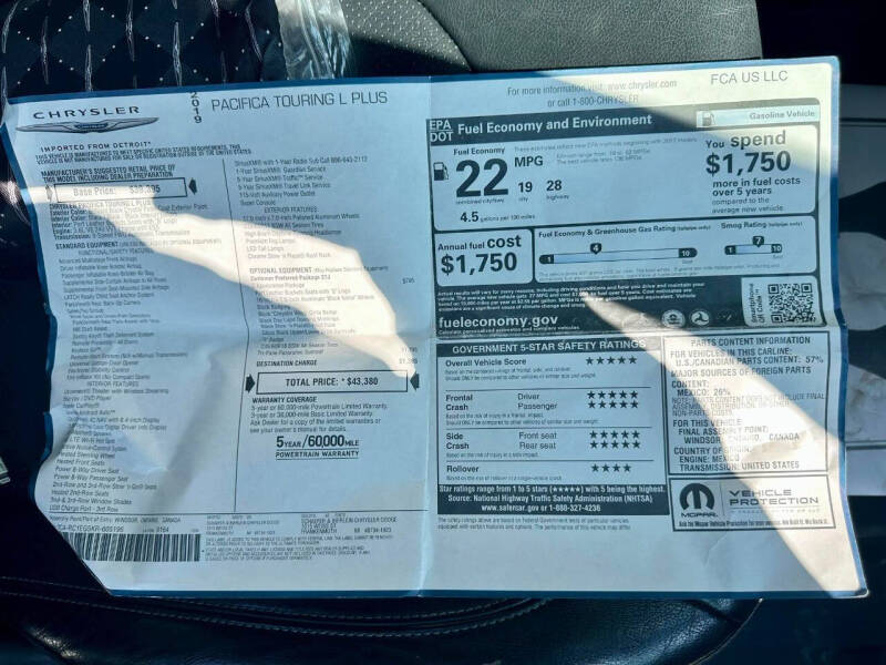 2019 Chrysler Pacifica Limited