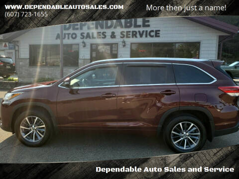 2018 Toyota Highlander for sale at Dependable Auto Sales and Service in Binghamton NY