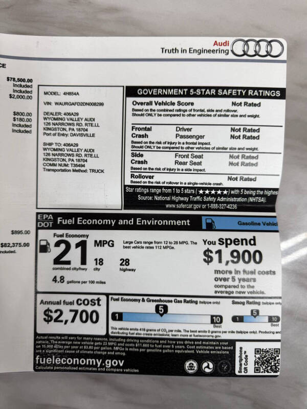 2013 Audi A8 L 3.0T quattro