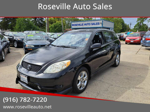 2004 Toyota Matrix for sale at Roseville Auto Sales in Roseville CA