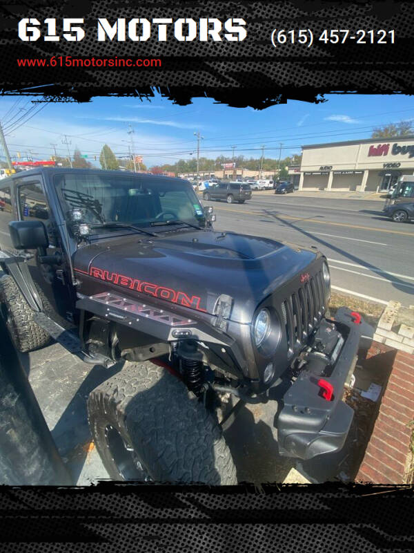 2017 Jeep Wrangler for sale at 615 MOTORS in Nashville TN