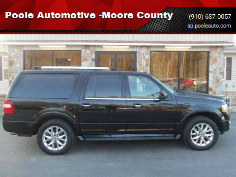 2017 Ford Expedition EL for sale at Poole Automotive in Laurinburg NC