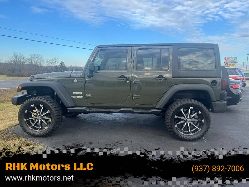 2016 Jeep Wrangler Unlimited for sale at RHK Motors LLC in West Union OH