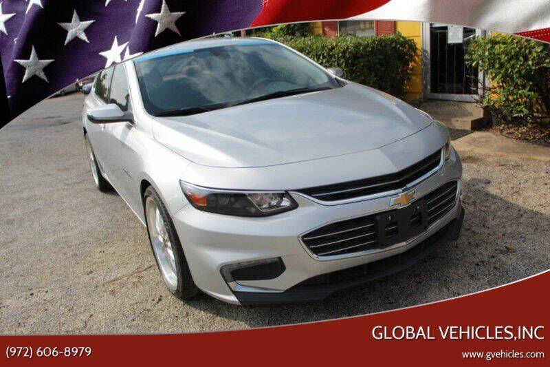 2016 Chevrolet Malibu for sale at Global Vehicles,Inc in Irving TX