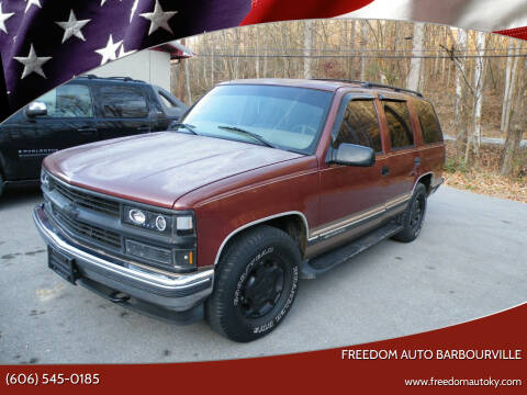 1998 Chevrolet Tahoe for sale at Freedom Auto Barbourville in Bimble KY