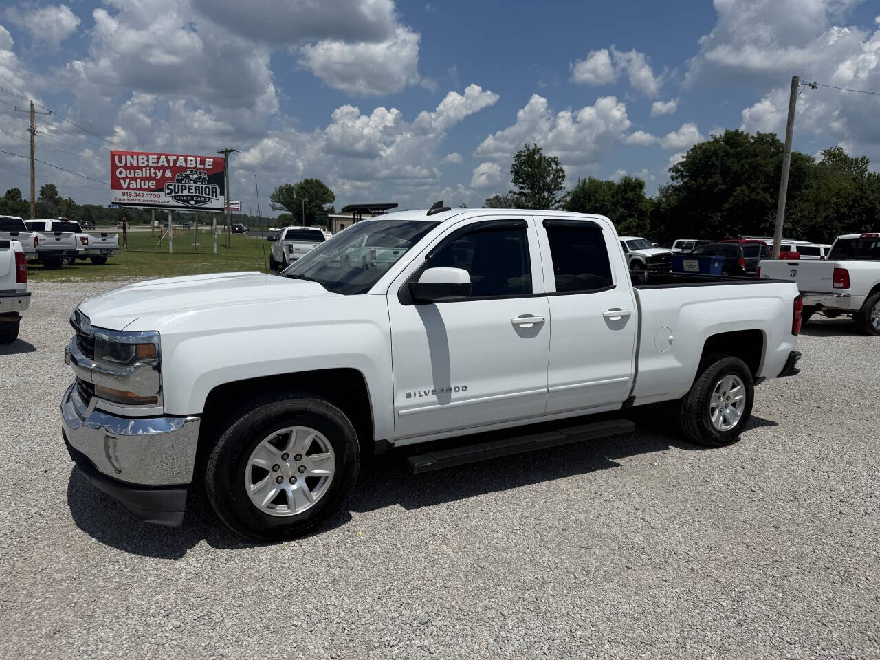 White 2017 Chevrolet Silverado 1500 LT 4x2 LT 4dr Double Cab 6.5 ft. SB 1