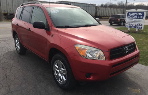 2006 Toyota RAV4 for sale at SIMPSON MOTORS in Youngstown OH