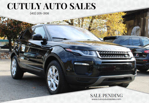 2018 Land Rover Range Rover Evoque for sale at Cutuly Auto Sales in Pittsburgh PA