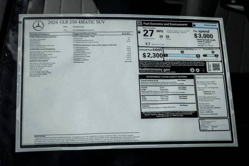 2026 Mercedes-Benz GLB GLB 250 4MATIC