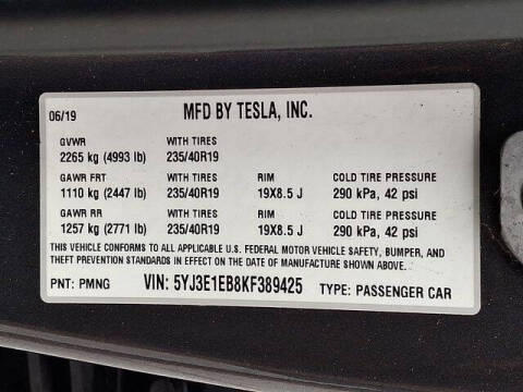 2019 Tesla Model 3