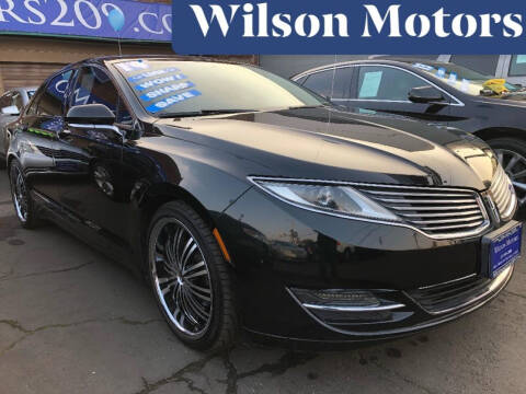 2014 Lincoln MKZ for sale at WILSON MOTORS in Stockton CA