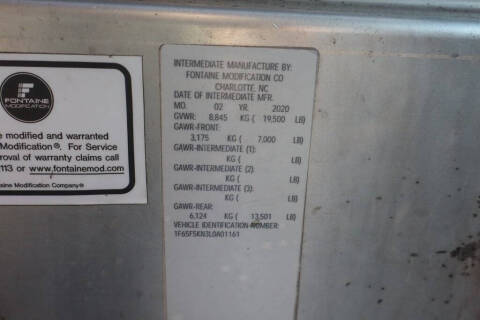 2020 Ford Stripped Chassis