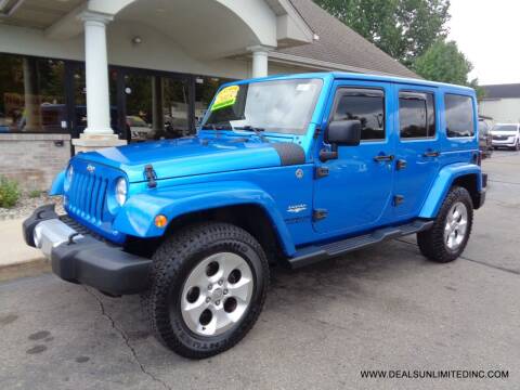 2015 Jeep Wrangler Unlimited for sale at DEALS UNLIMITED INC in Portage MI