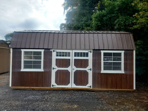  10X20 LOFTED BARN URETHANE-SIDE DOOR W/2 WINDOWS for sale at Auto Energy - Timberline Barns in Lebanon VA
