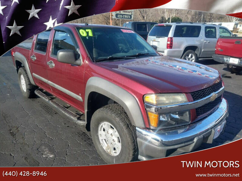2007 Chevrolet Colorado for sale at TWIN MOTORS in Madison OH