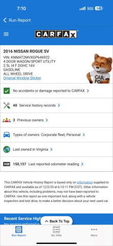 2016 Nissan Rogue SV